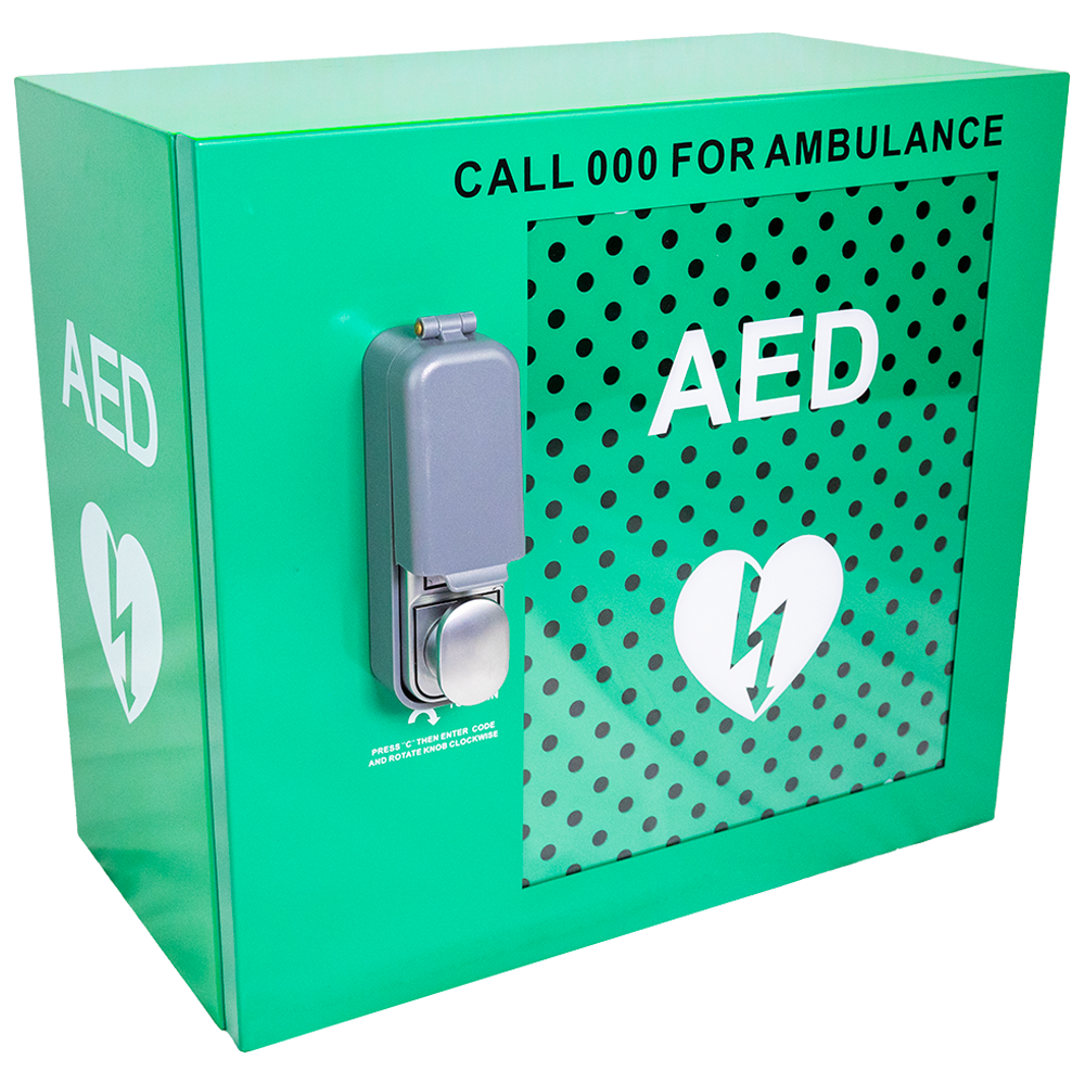 CARDIACT Alarmed Outdoor AED Cabinet with Lock 48 x 47 x 31cm